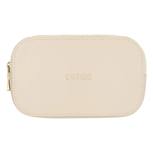 Porte-monnaie en cuir vegan | Beige