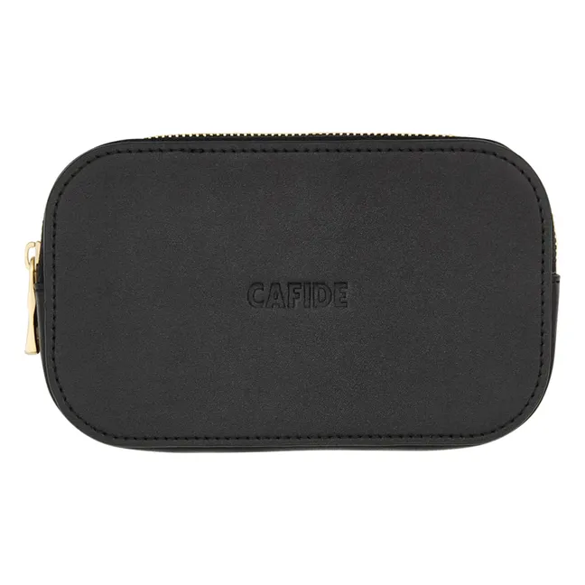 Porte-monnaie en cuir vegan | Noir
