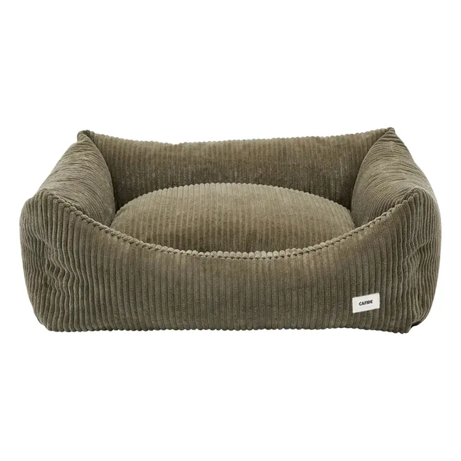 Cama de pana para perros Snozy | Verde