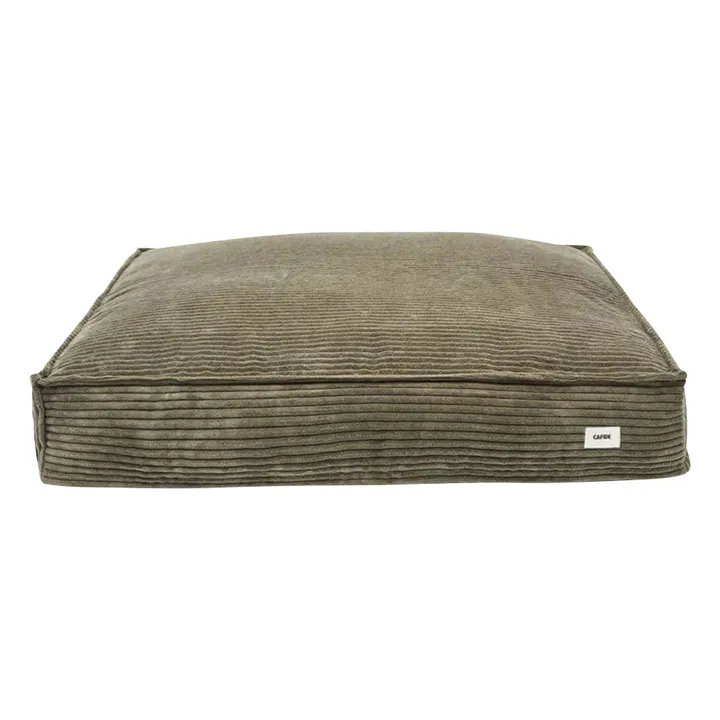 Matelas pour Chien en velours côtelé Cuadra | Vert- Image produit n°0