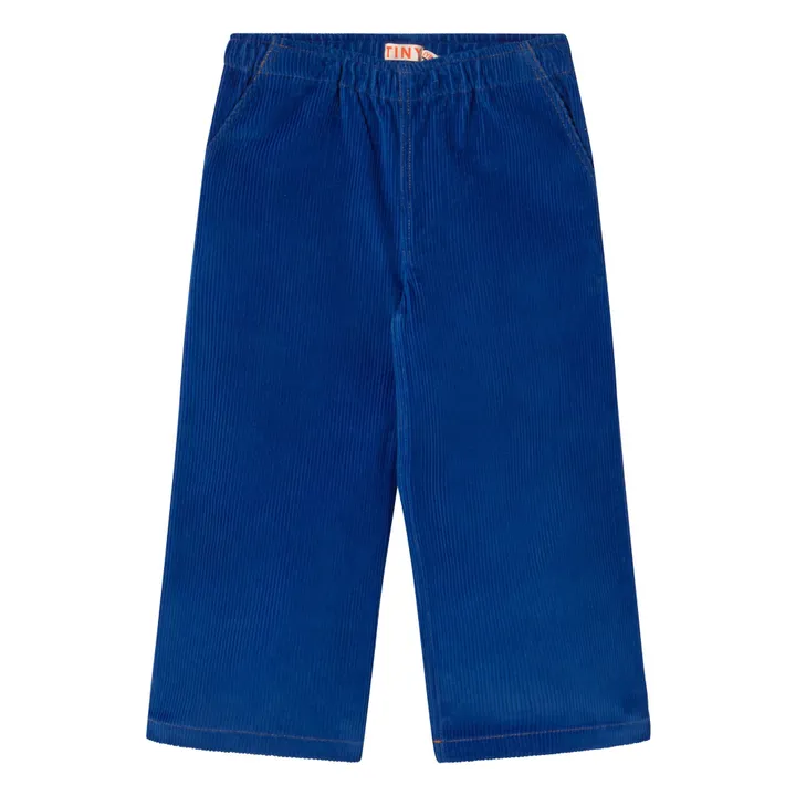 Pantalon Tiny Velours Côtelé | Bleu- Image produit n°0