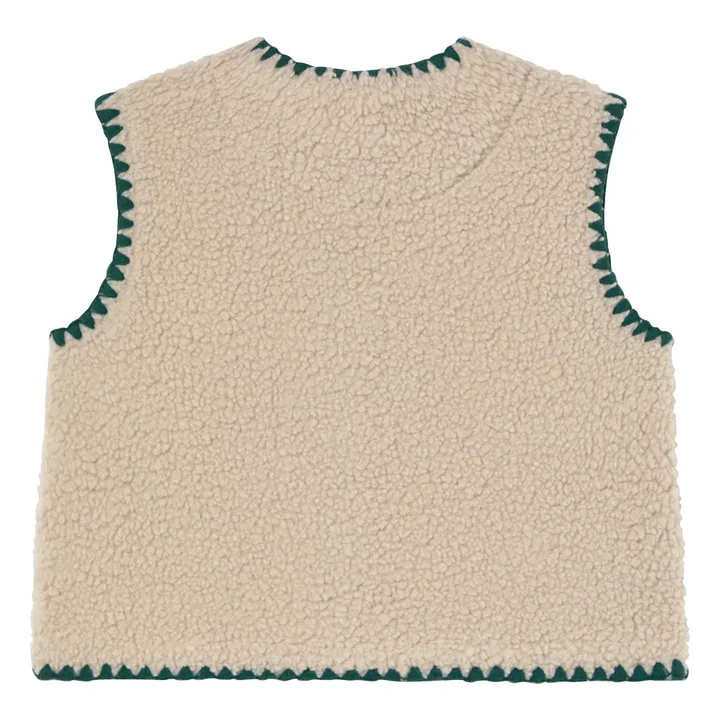 Veste Sans Manches Façon Sherpa | Beige- Image produit n°3
