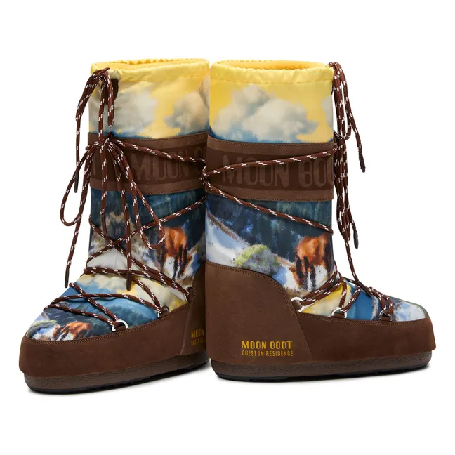 Stiefel MB x Guest in Residence Icon Postcard | Schokoladenbraun