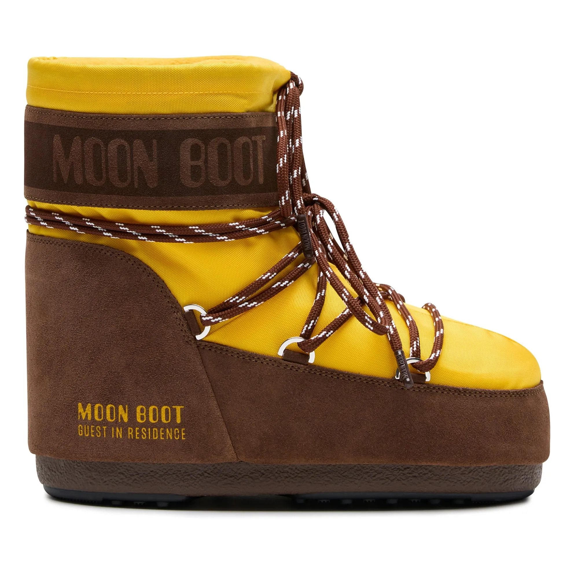 Moon Boot Yellow Mb X Guest In Residence Icon Low Nylon Boots