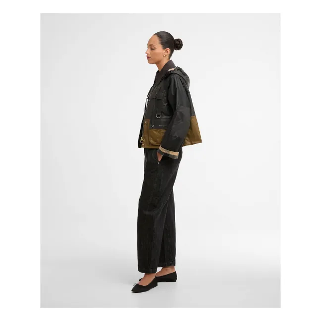 Chaqueta encerada Liza | Negro