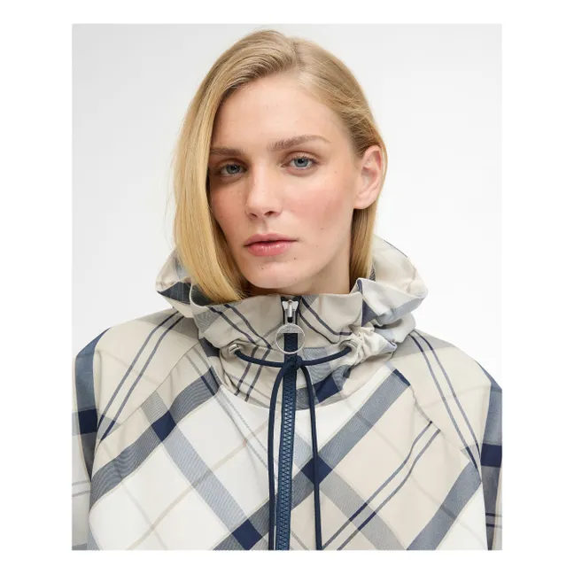 Veste Imperméable Tartan Kinsale | Gris