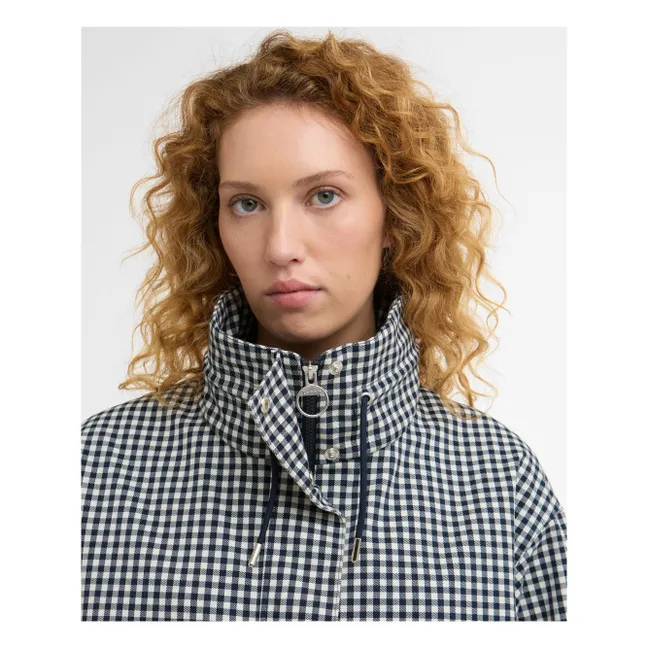 Chaqueta impermeable a cuadros Bronwyn | Gris