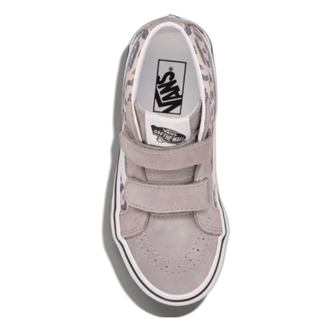Baskets Scratchs SK8-Mid Léopard Glitter | Gris clair- Image produit n°1