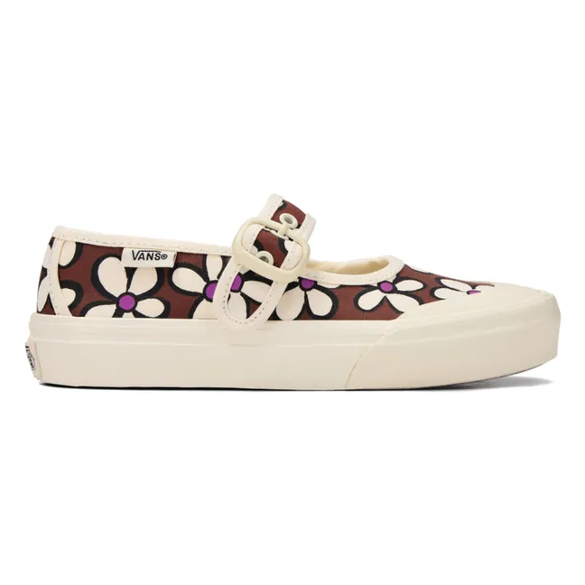 Zapatillas Flower Mary Jane | Marrón