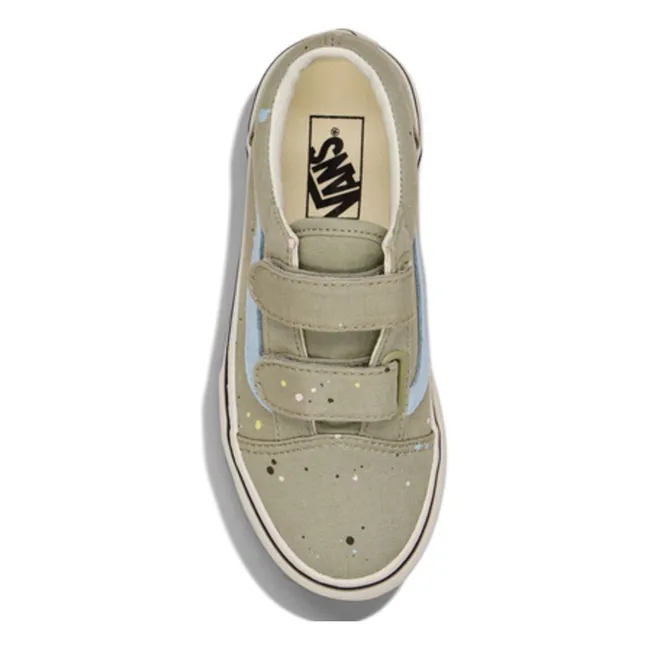 Baskets Scratchs Old Skool V Paint Splatter | Sauge