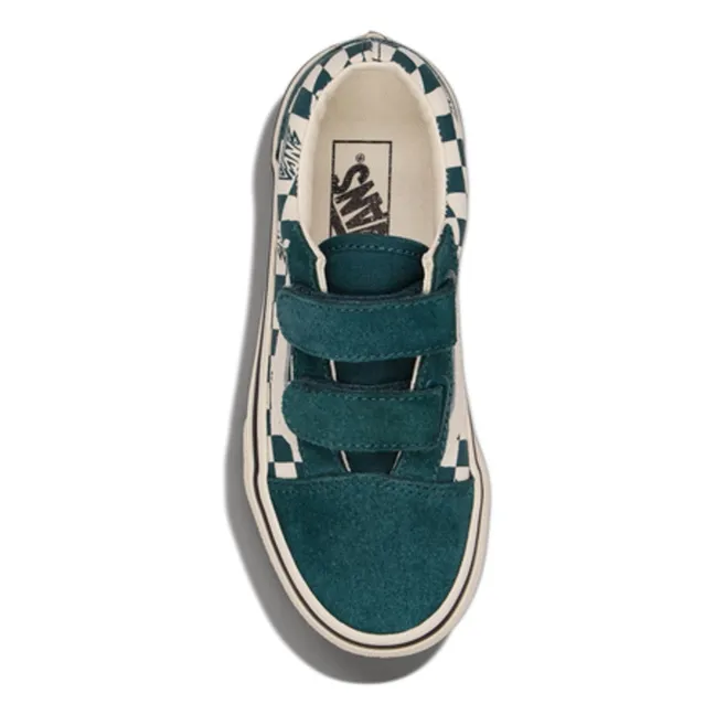 Scratch Sneakers Old Skool V Geo Check | Peacock blue