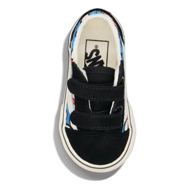 Rasca Zapatillas Old Skool V Flores | Azul