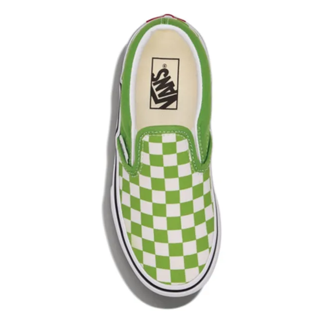 Baskets Slip-On Damier | Vert