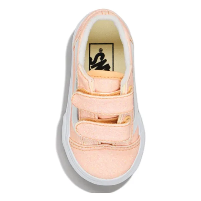 Scratch Sneakers Old Skool V Glitter Baby | Apricot