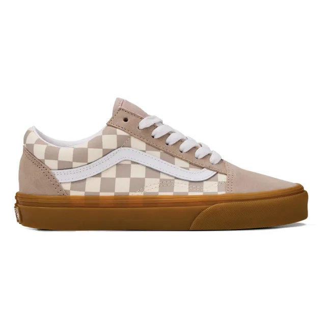 Baskets Lacets Old Skool Gum Check J | Marron clair 