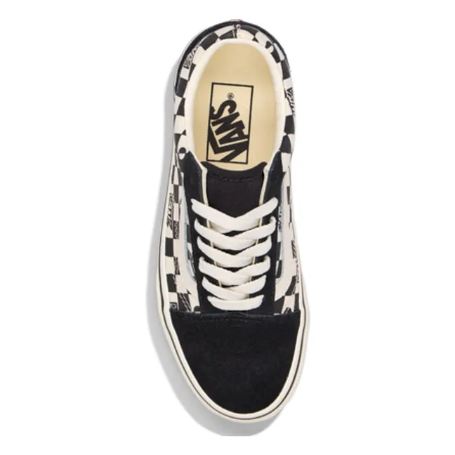 Baskets Lacets Old Skool Geo Check | Noir