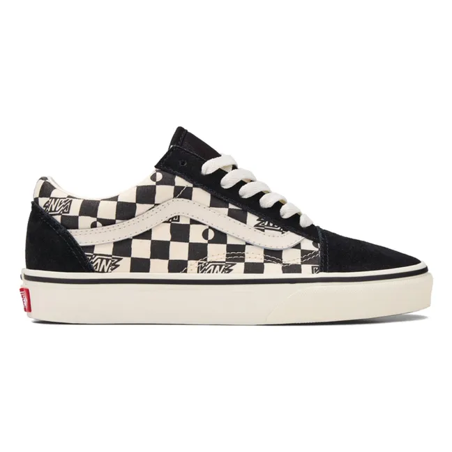 Zapatillas con cordones Old Skool Geo Check | Negro
