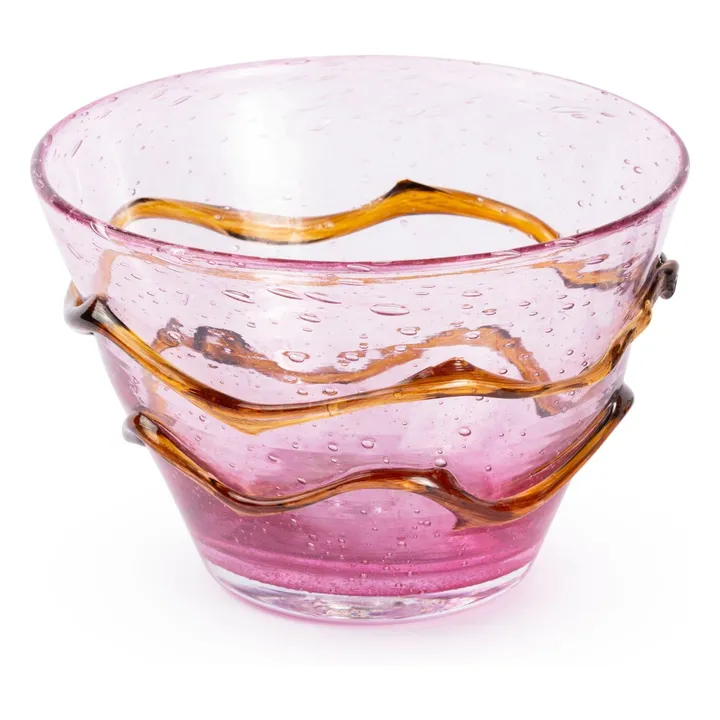 Saladier en verre Roméo | Rose fuschia- Image produit n°0