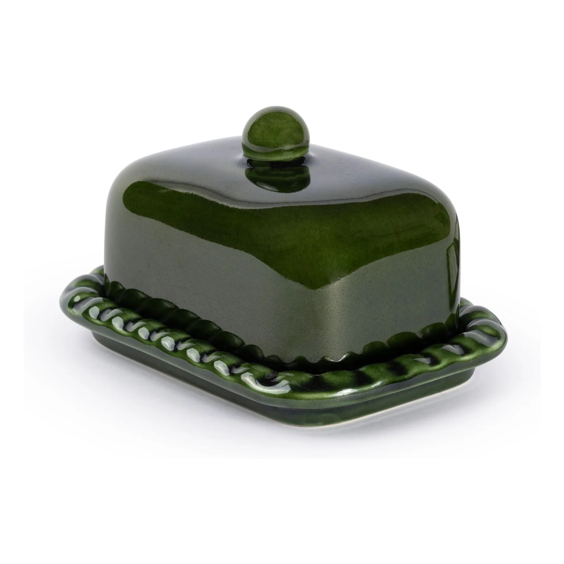 Denise Dark Green Olaf Butter Dish