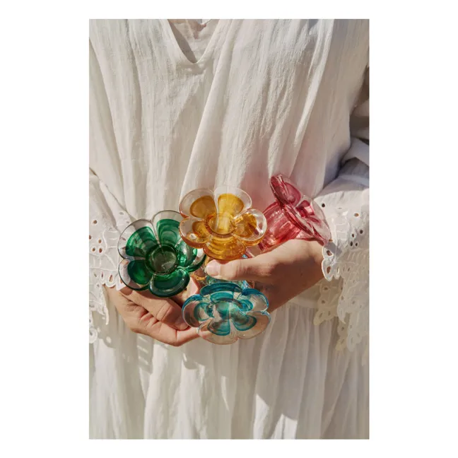 Chandelier en verre Stella | Rose