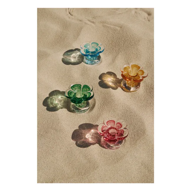 Chandelier en verre Stella | Rose