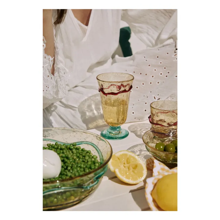 Verre à vin en verre Roméo | Orange- Image produit n°1