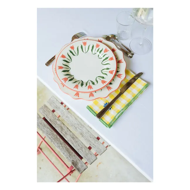 Plate Fan Fan 22 cm | Blue