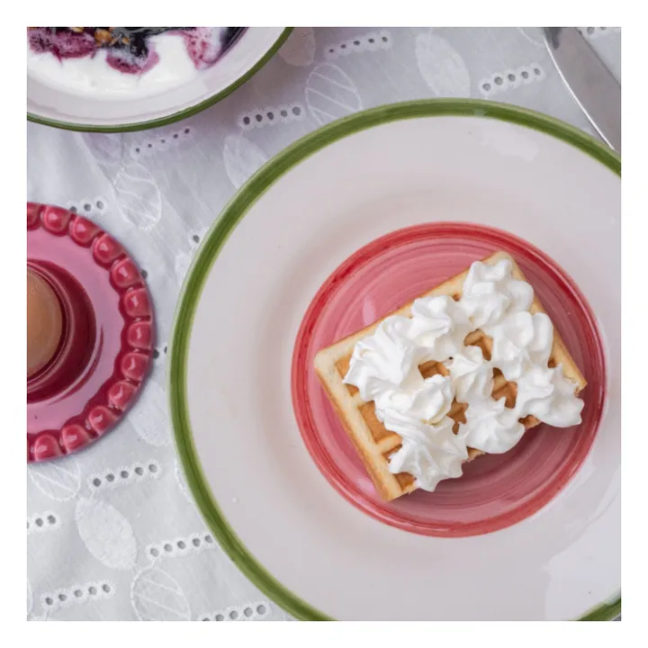 Assiette Dakota 22 cm | Rose- Image produit n°3