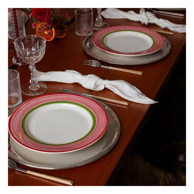 Dakota plate 27 cm | Pink