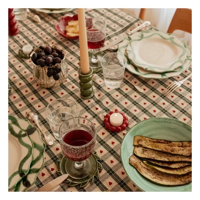 Olaf candlestick  | Dark green