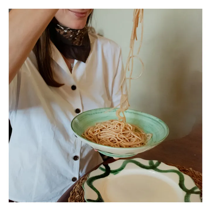 Assiette creuse Olaf  | Vert- Image produit n°1