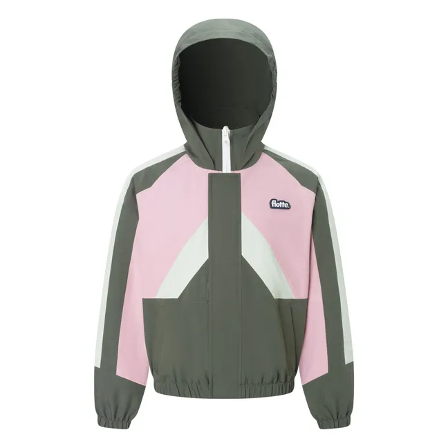 Chaqueta impermeable Abbessito Fibras recicladas | Kaki