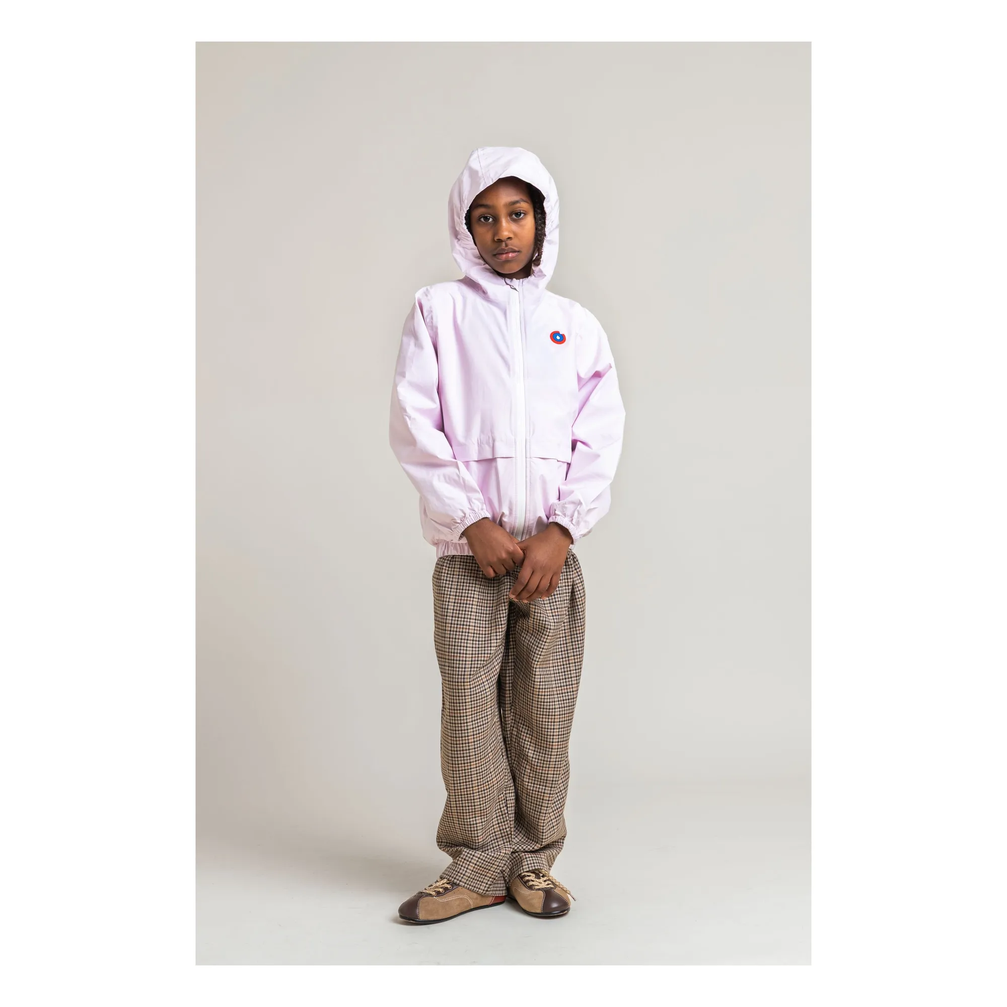 Flotte Girls Pale Pink Bastille Waterproof Windbreaker Recycled Fiber