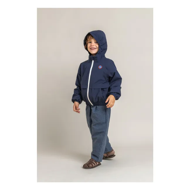 Coupe-Vent Imperméable Bastille Fibres Recyclées | Bleu foncé