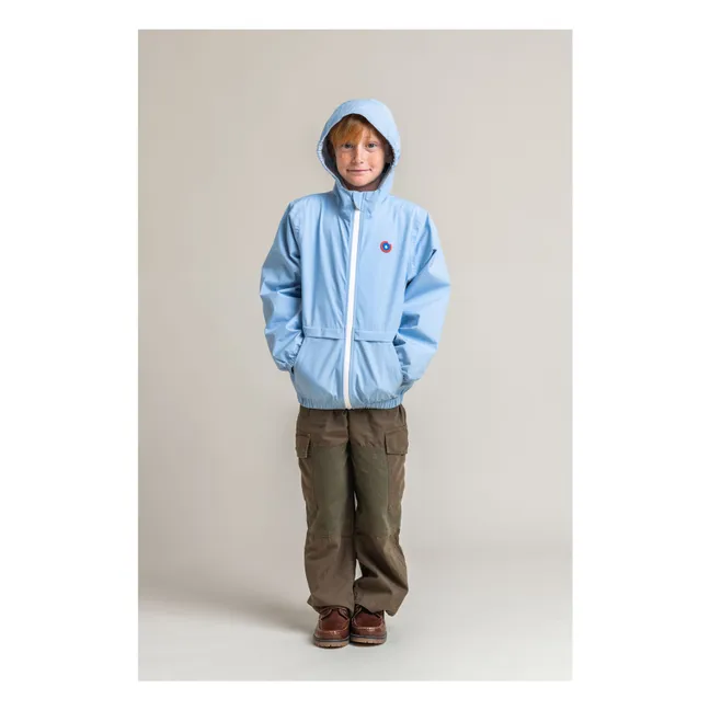 Coupe-Vent Imperméable Bastille Fibres Recyclées | Bleu ciel