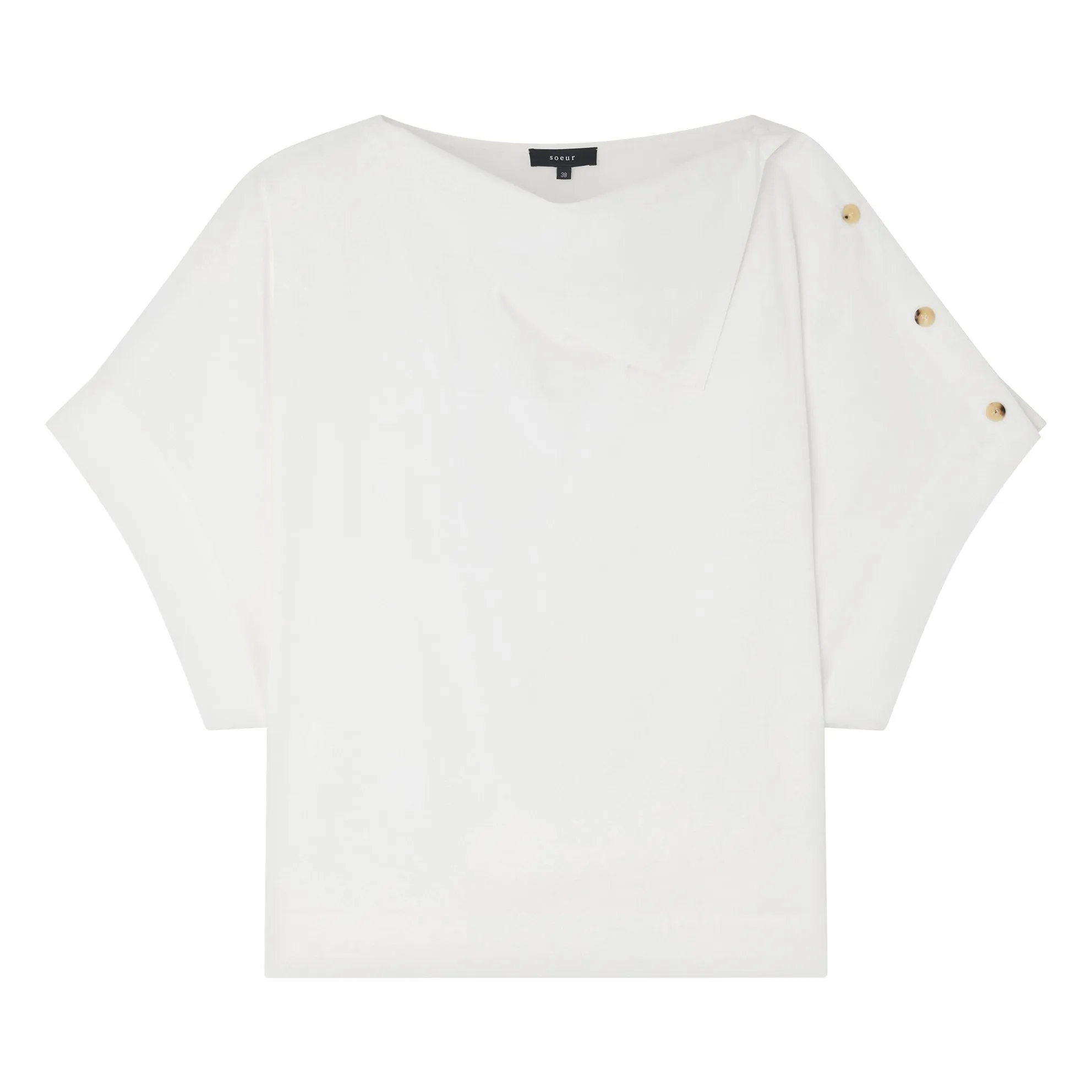 Soeur Off White Issa Organic Cotton Blouse