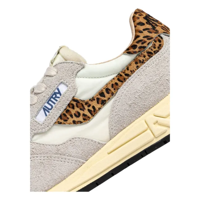 Sneakers Reelwind Low Wildleder Und Nylon Leopard | Beige