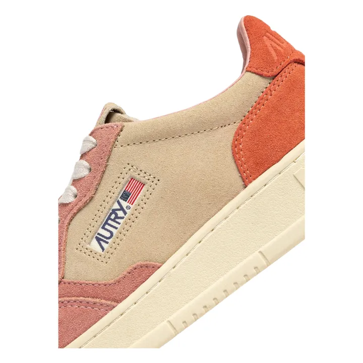 Baskets Medalist Low Tricolore Suède | Orange- Image produit n°2