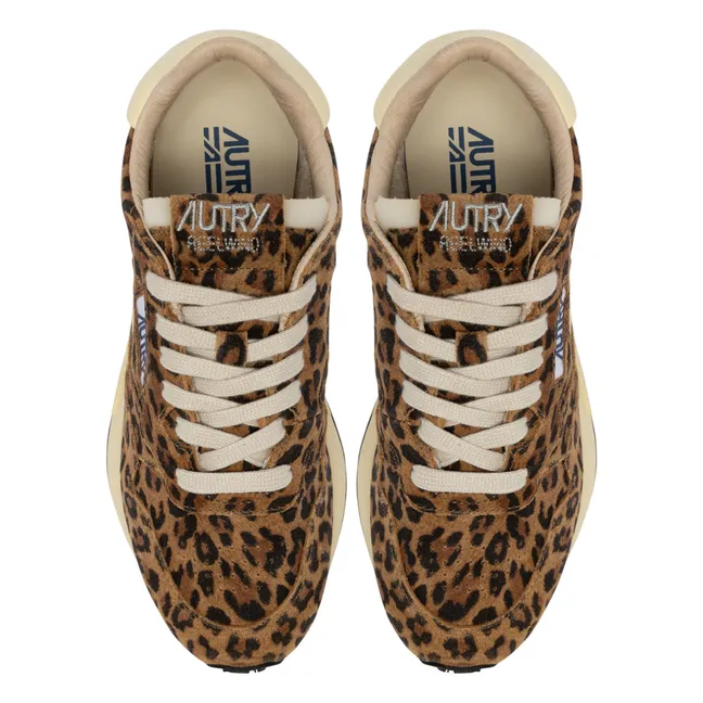 Reelwind Leopard Suede Sneakers | Brown