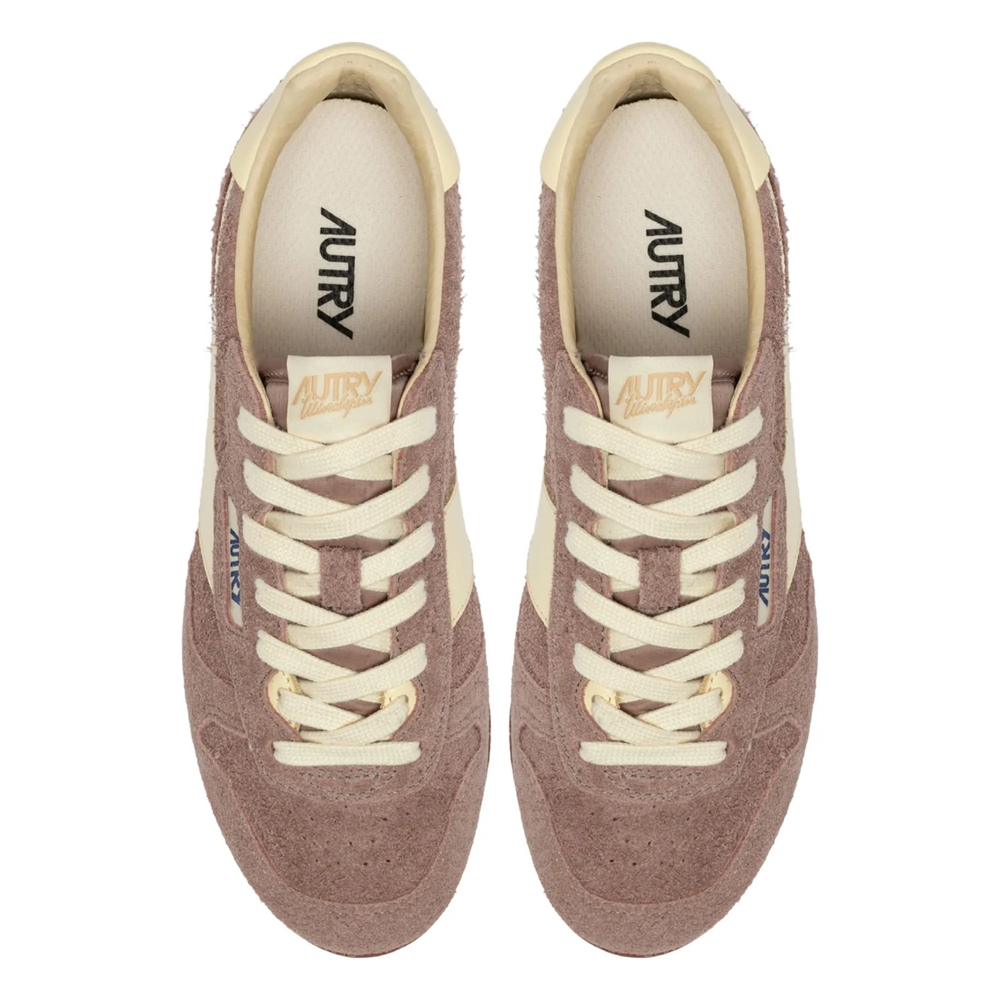 Basket Windspin Low Bicolore Suède et Cuir | Vieux Rose- Image produit n°3