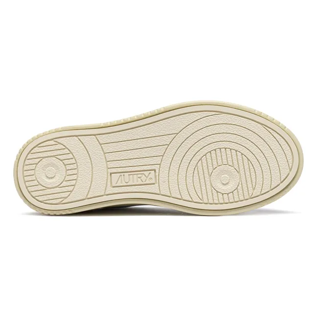 Baskets Kids Medalist Low Leather and Suede | White