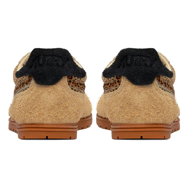 Windspin Low Sneakers Leopard Wildleder | Kamelbraun
