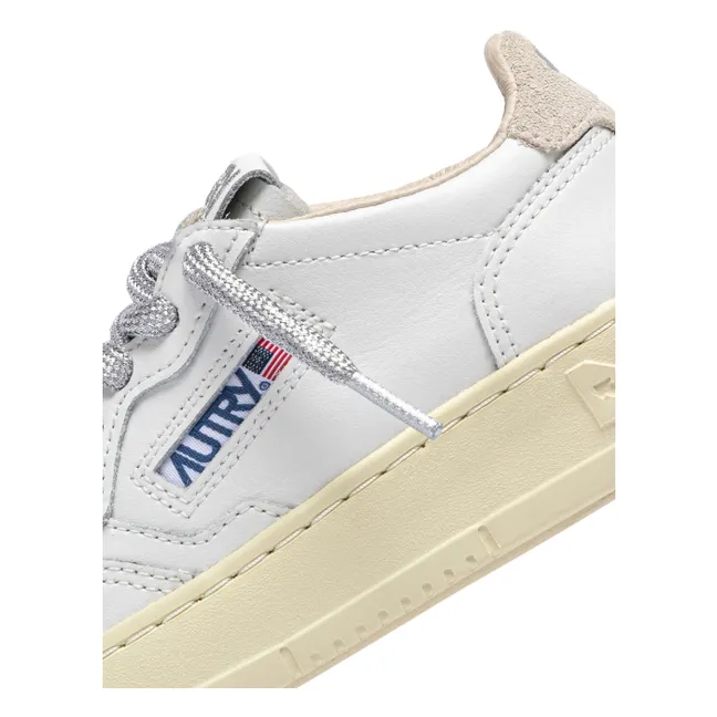 Zapatillas infantiles Medalist Low de piel y ante | Blanco