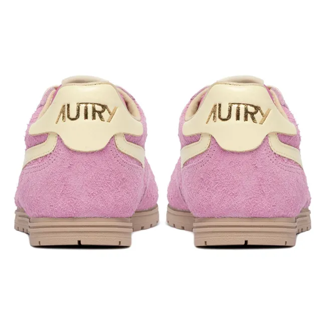 Windspin Low Two-tone Suede and Leather Sneakers | Pink