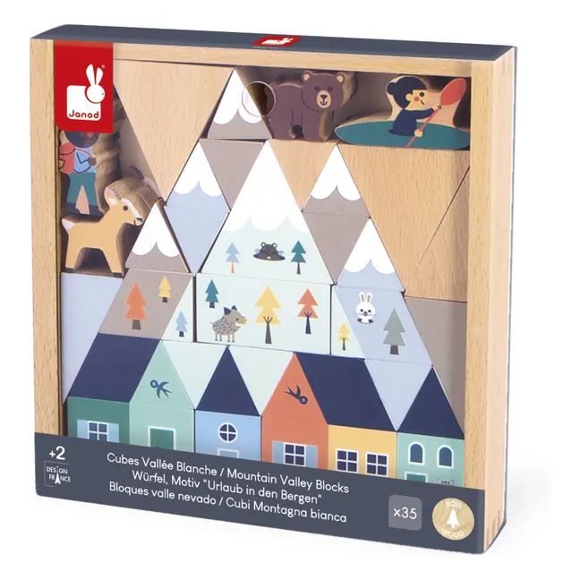 Vallée blanche wooden blocks set - Cross Roads
