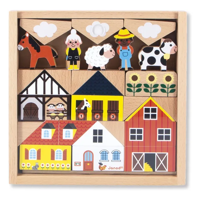 Set de cubes en bois Campagne - Cross Roads