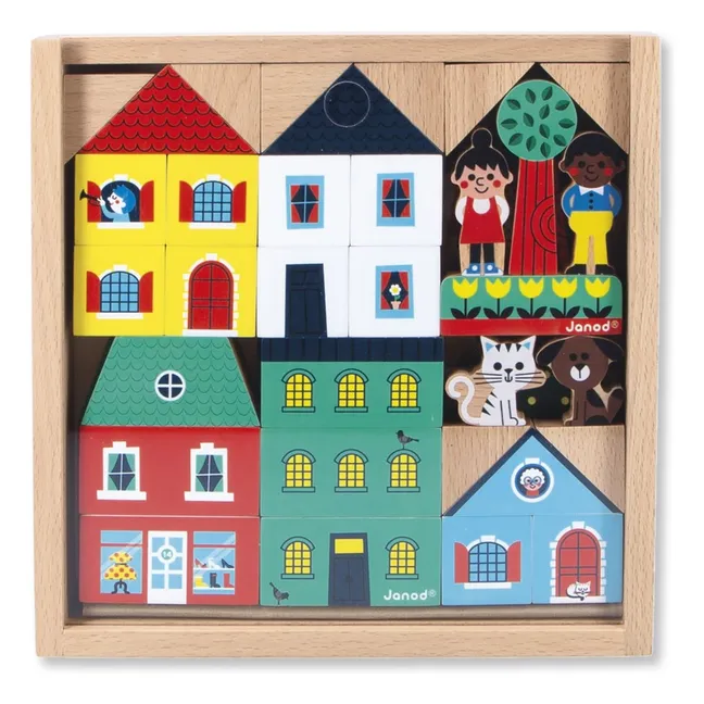 Juego de bloques de madera City - Cross Roads