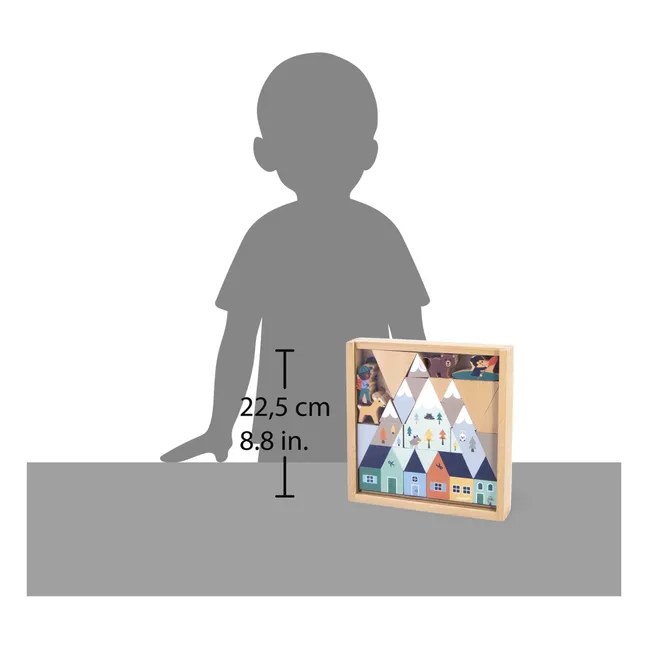 Juego de bloques de madera White Valley - Cross Roads