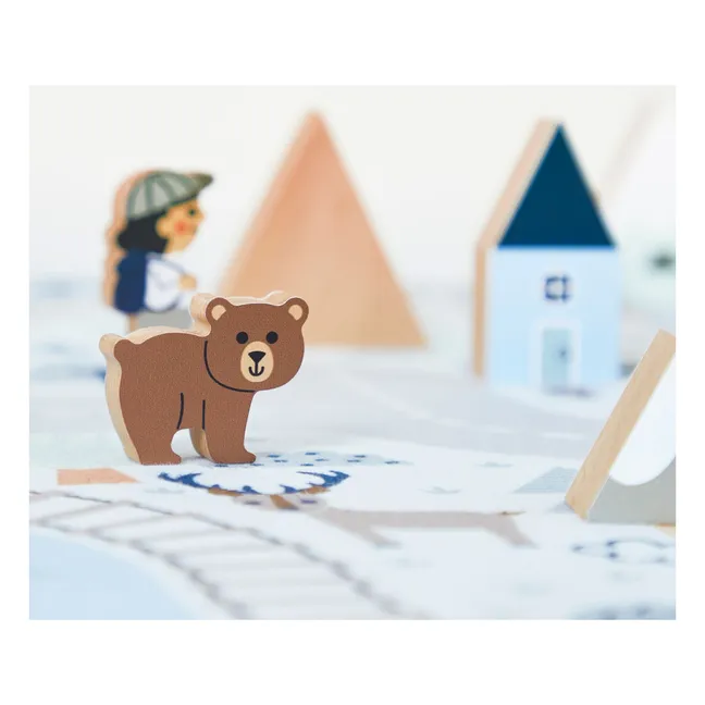 Vallée blanche wooden blocks set - Cross Roads