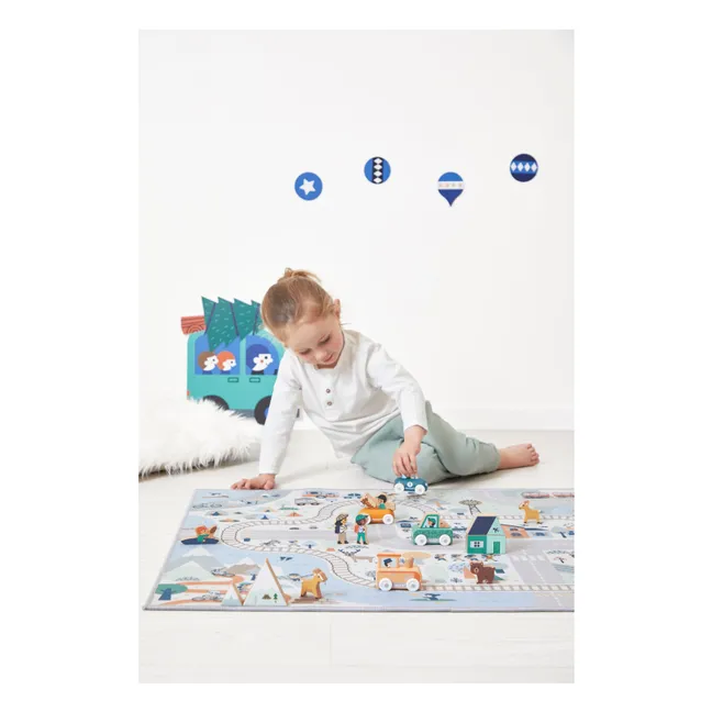 Tapis avec circuit Vallée blanche - Cross Roads